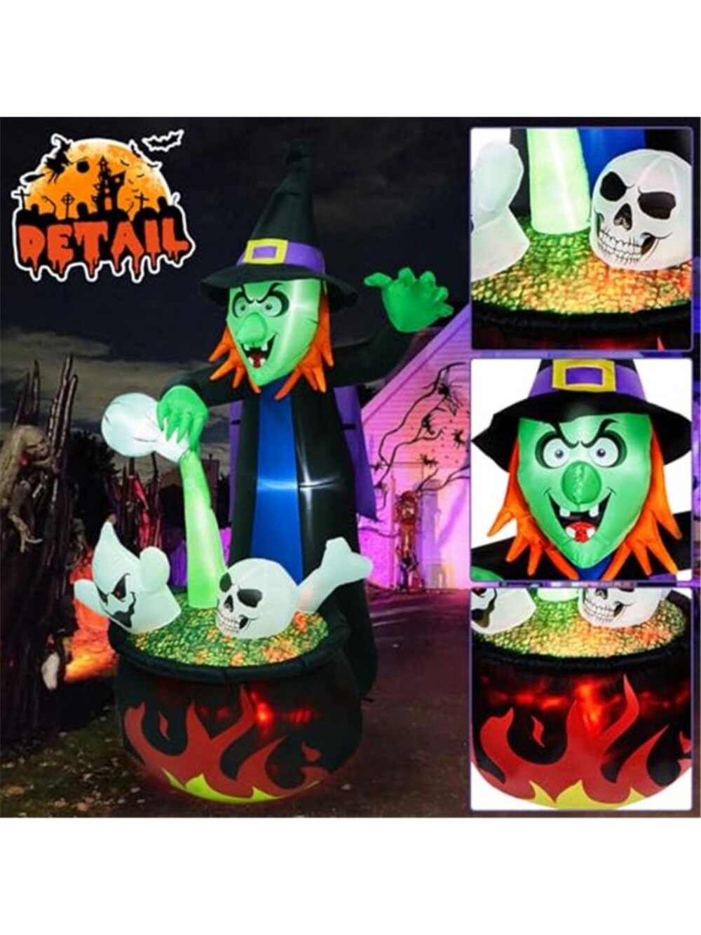 Halloween LED Decorations, Outdoor Inflatable - Picture 3 of 7